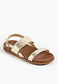 SuperCush Metallic Cushion Footbed Sandal | Maurices