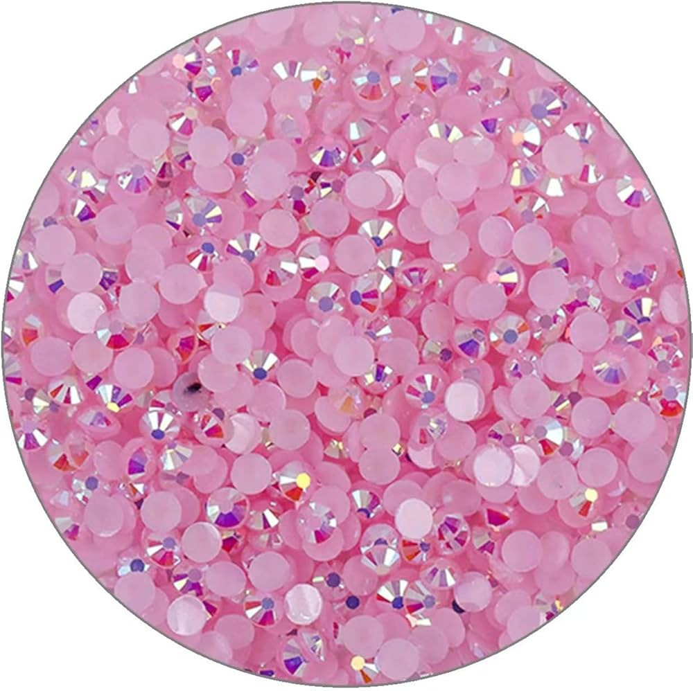 3000 Pieces SS12 3mm Flatback Rhinestones Clear Glasses Round Gems AB Crystals for Nail Art DIY C... | Amazon (US)