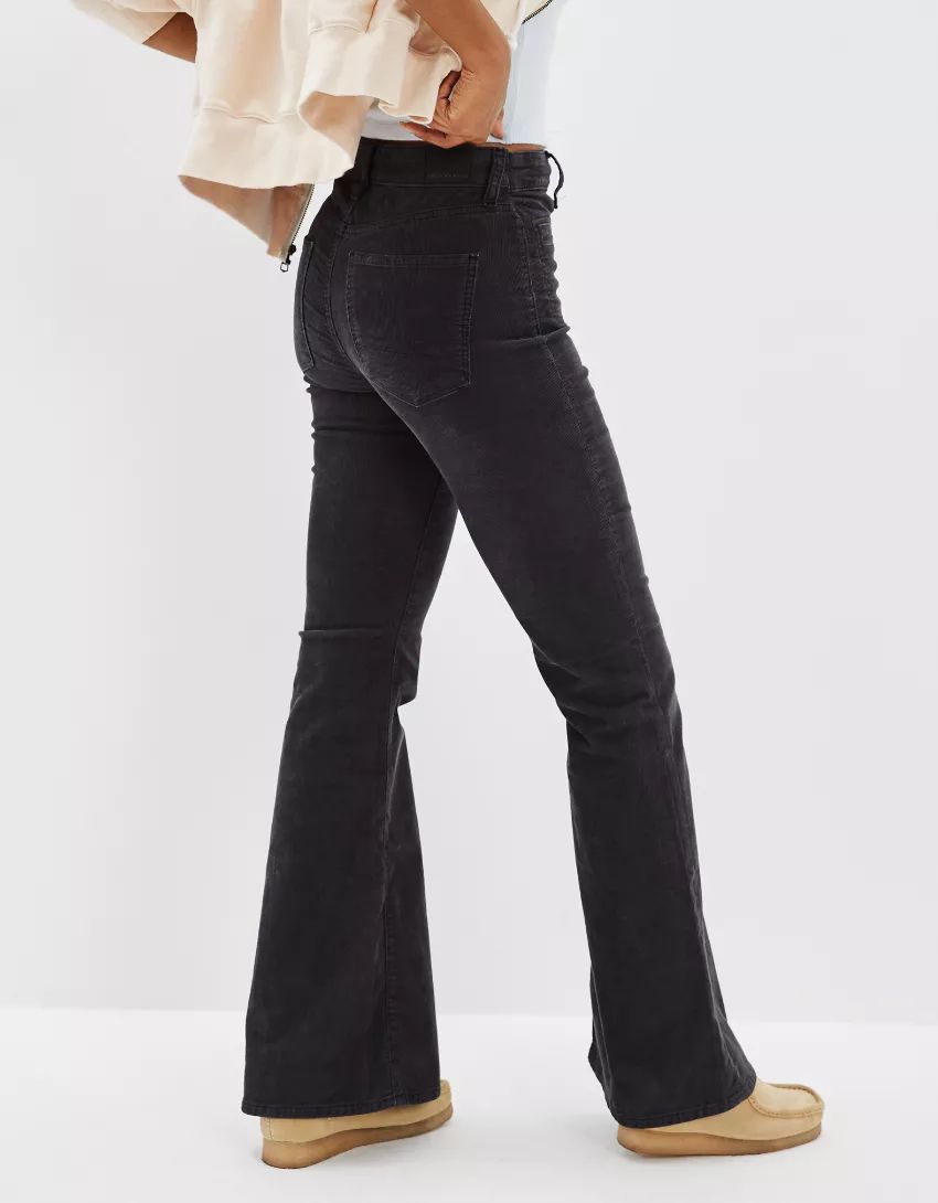 AE Stretch Corduroy Super High-Waisted Flare Pant | American Eagle Outfitters (US & CA)