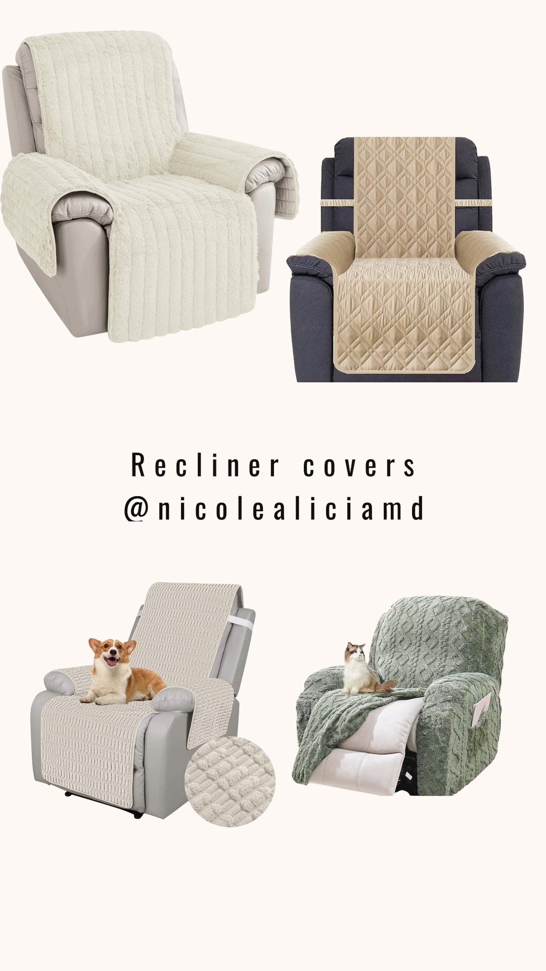 Some of my favorite recliner covers 

#LTKselfcare #LTKmomlife