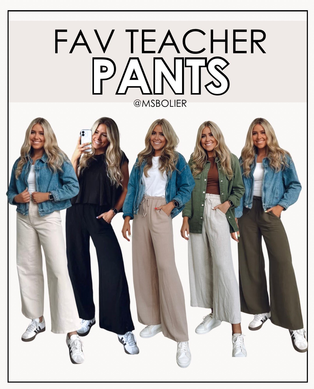 fav teacher pants!! comfortable and can be dressed up with flats or boots or dressed with sneakers like shown which is how I loved wearing them in the classroom! 

| pants | linen pants | teacher pants | elastic waist pants | teacher outfit | teacher fashion | back to schooll

#LTKWorkwear #LTKSeasonal #LTKFindsUnder100