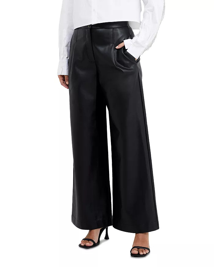 Crolenda Faux Leather Pleated Pants | Bloomingdale's (US)