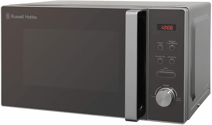 Russell Hobbs RHM2076S-AZ 20 Litre 800 W Silver Digital Solo Microwave with 5 Power Levels, Autom... | Amazon (UK)