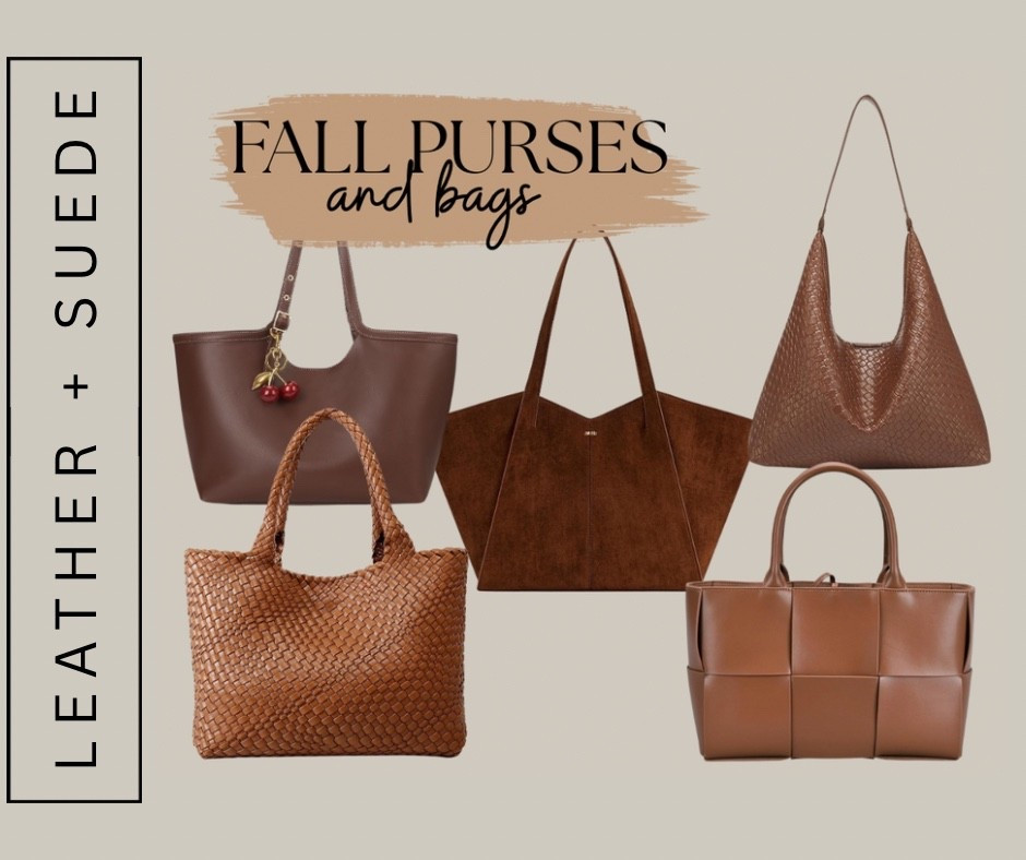 FALL PURSES AND BAGS- LEATHER + SUEDE EDIT 🤎… The best FALL purses for 2025! Beautiful brown shades of leather and suede will have you lost in all the FALL FEELS!🙌🍁🍃 

#LTKSeasonal