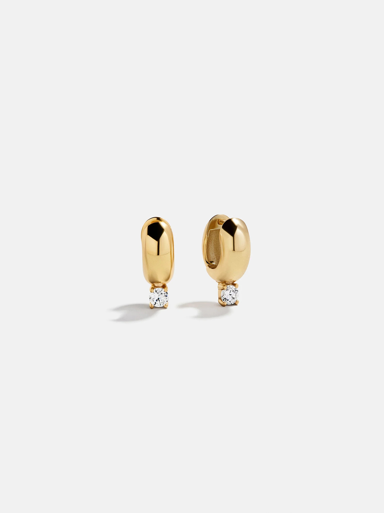 Kourtney 18K Gold Huggie Earrings - Kourtney 18K Gold Plated Sterling Silver Earrings | BaubleBar