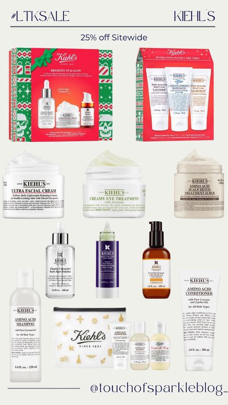 LTK Sale! Kiehls has 25% off site wide! This is the best time to stock up, they have even started to bring out some holiday gift sets! 

#LTKSeasonal #LTKSale #LTKbeauty