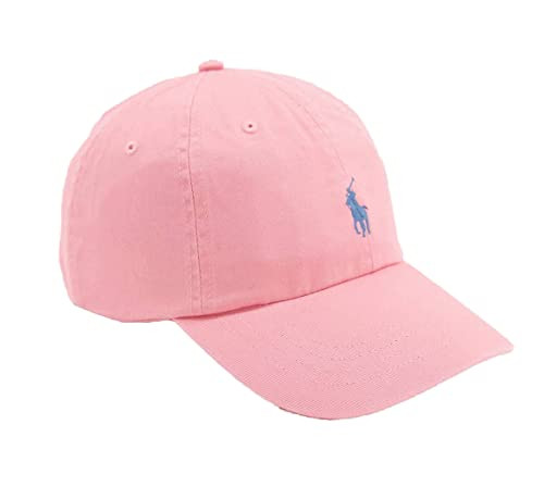 Polo Ralph Lauren Men`s Classic Cotton Chino Baseball Cap (One Size, D_Rose/Blue) | Amazon (US)