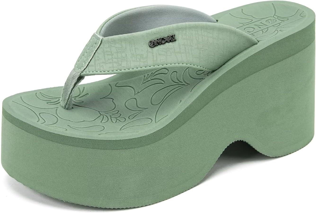 ONCAI Women\u2019s Platform Chunky Sandals With Arch Support Trendy Fashion Summer Vacation Wedge... | Amazon (US)