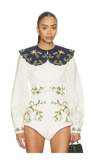 Agua by Agua Bendita Cumbre Blouse in Cream. Size S | Revolve Clothing (Global)