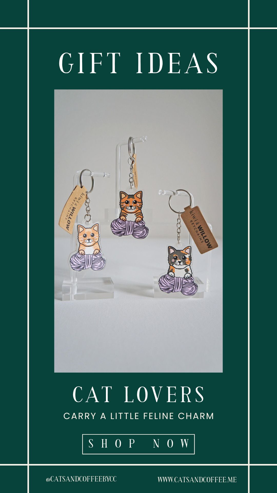 Carry a Little Feline Charm - A small but sweet gift for any cat lover 💚 Thoughtful, handmade, and perfect for stockings or Secret Santa swaps. I’m also tagging more adorable cat-themed gifts — from Anthropologie’s Cat Mom sweatshirt to cozy mugs and candles — perfect for feline fans with great taste. 

 #LTKGiftGuide #LTKHoliday #LTKPets