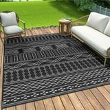 SIXHOME Outdoor Rug 5'x8' Waterproof Patio Rug Reversible Indoor Outdoor Rug Lightweight Plastic ... | Walmart (US)