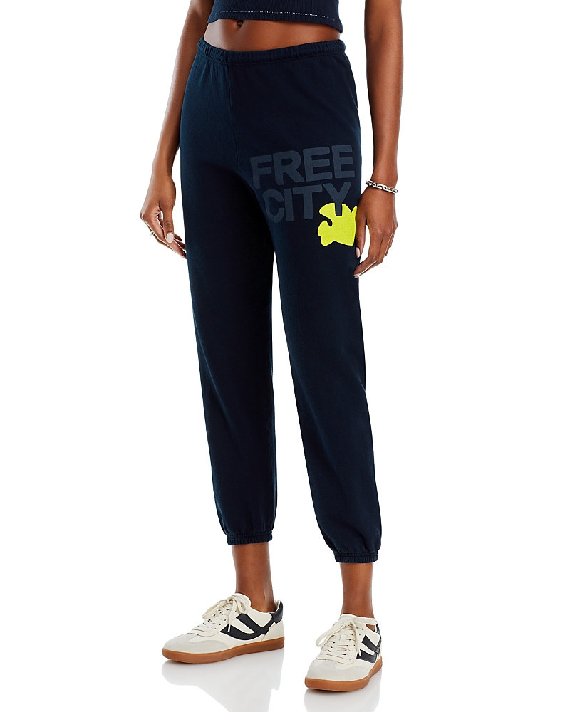 Free City Cotton Logo Sweatpants in Squid Ink | Bloomingdale's (US)