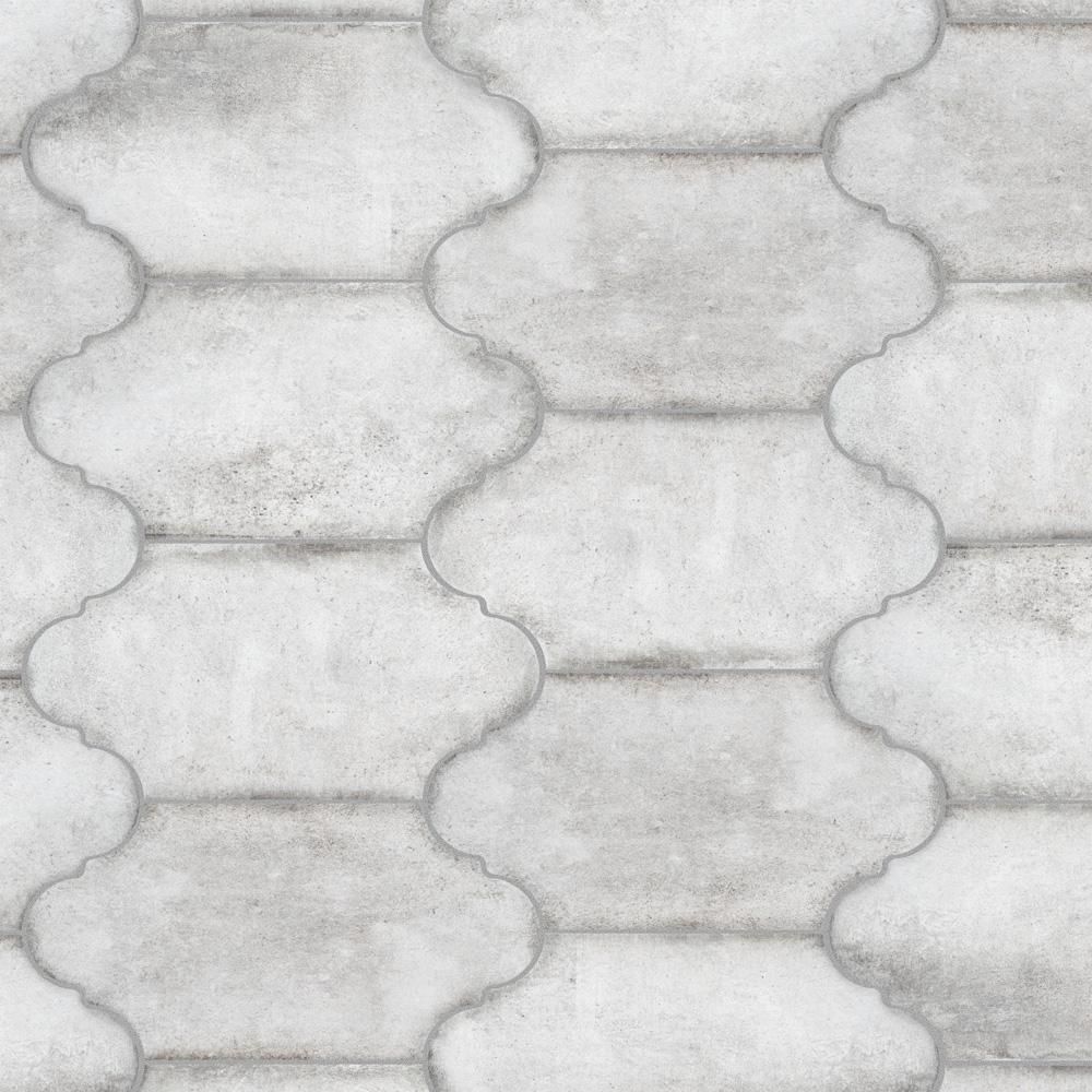 Merola Tile Alhama Provenzal Grey 6-3/8 in. x 12-7/8 in. Porcelain Floor and Wall Tile (9.43 sq. ft. | The Home Depot