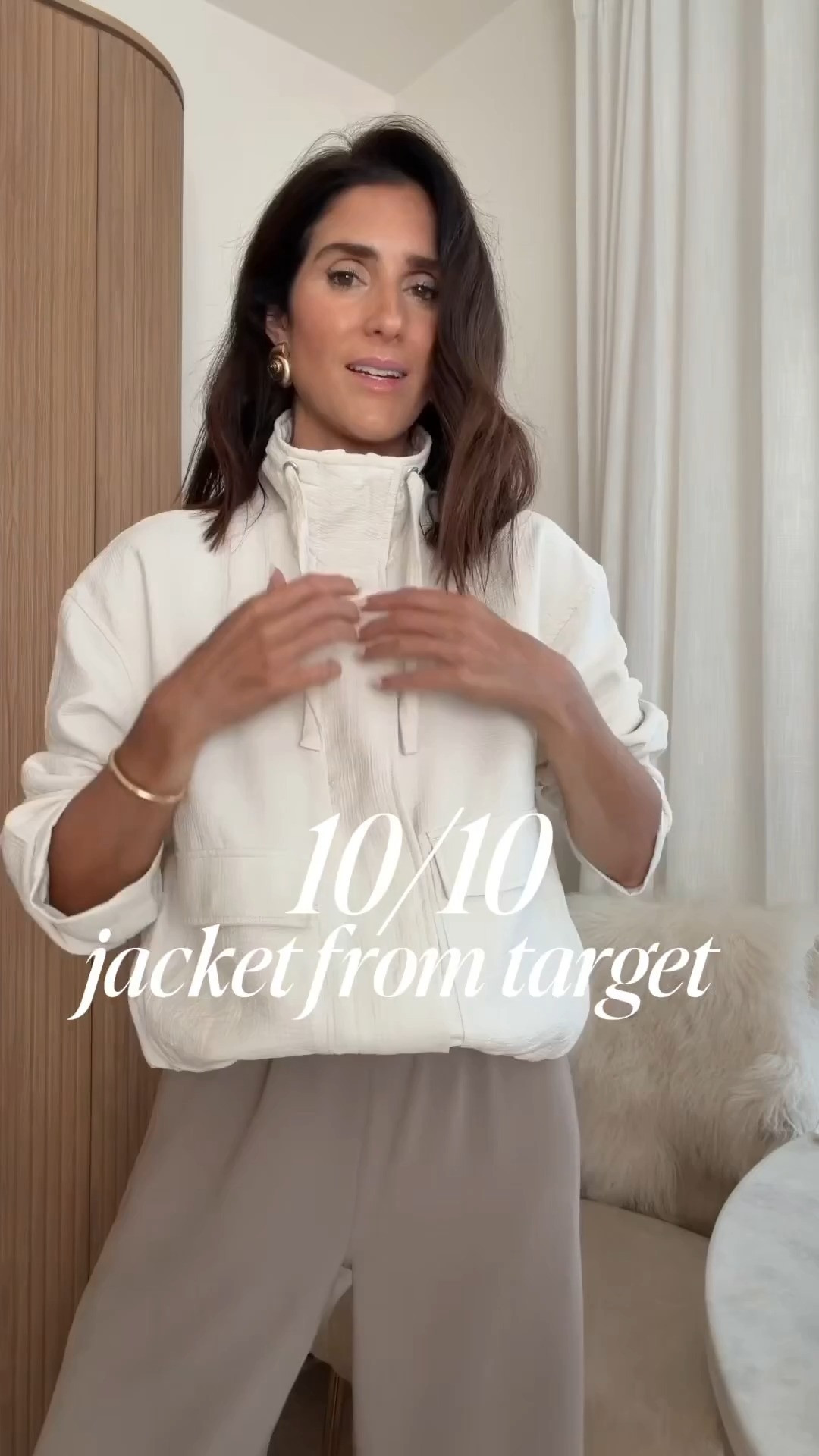 You guys won’t believe it’s target! I’m so happy that this jacket is now available online. Im just shy of 5-7” wearing the size small and size small pants in the color nomad taupe #stylinbyaylin #aylin #target  

 #LTKootd #LTKSeasonal #LTKOver40