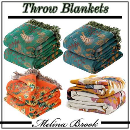 Anthropologie style throw blankets for much less!! These are gorgeous! 
Anthro dupe, Anthropologie look a like, colorful throw, throw blanket, decorative blanket. 

#LTKstyletip #LTKhome #LTKfindsunder50