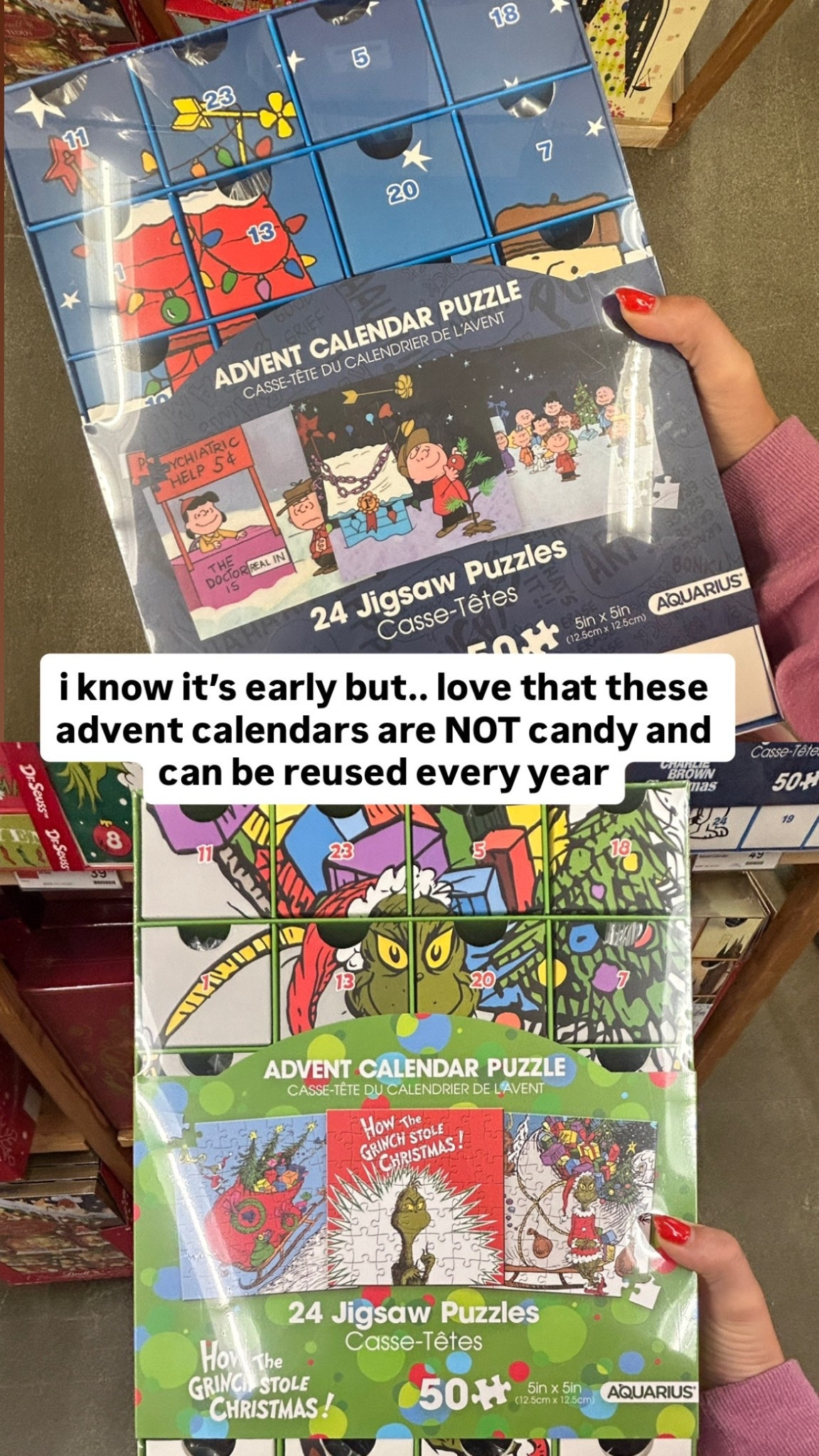 Reusable puzzle advent calendars. Brilliant! 

#LTKSeasonal #LTKFindsUnder100