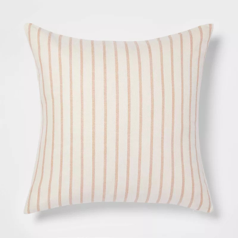 Oversized Cotton Striped Square Throw Pillow - Threshold™ | Target