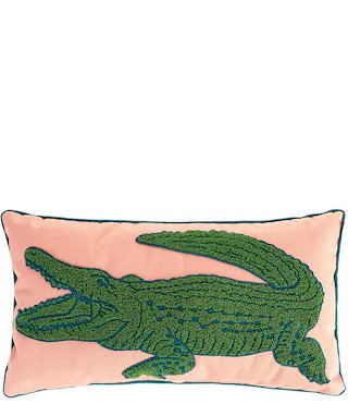 Summer Shop Collection Alligator Hook Embroidery Indoor/Outdoor Throw Pillow | Dillard's