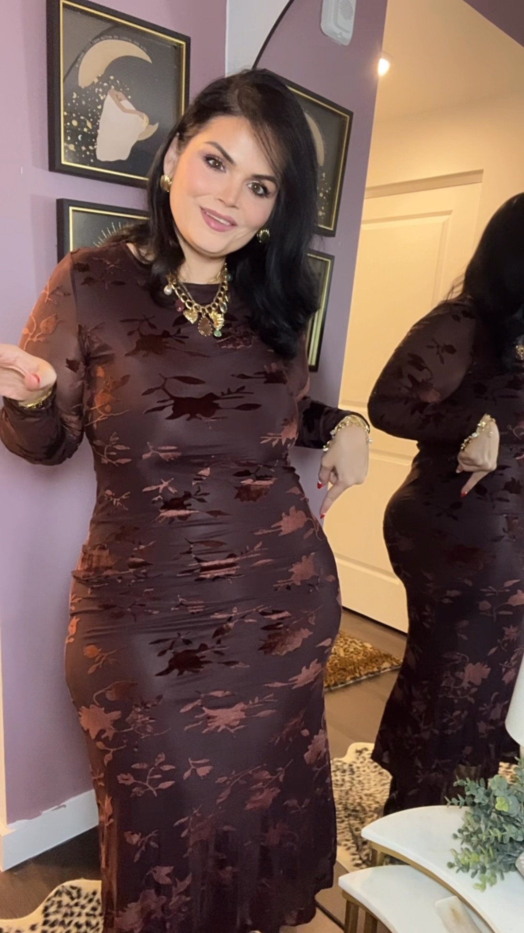 The prettiest brown dress ever 

#LTKStyleTip #LTKMidsize #LTKPlusSize