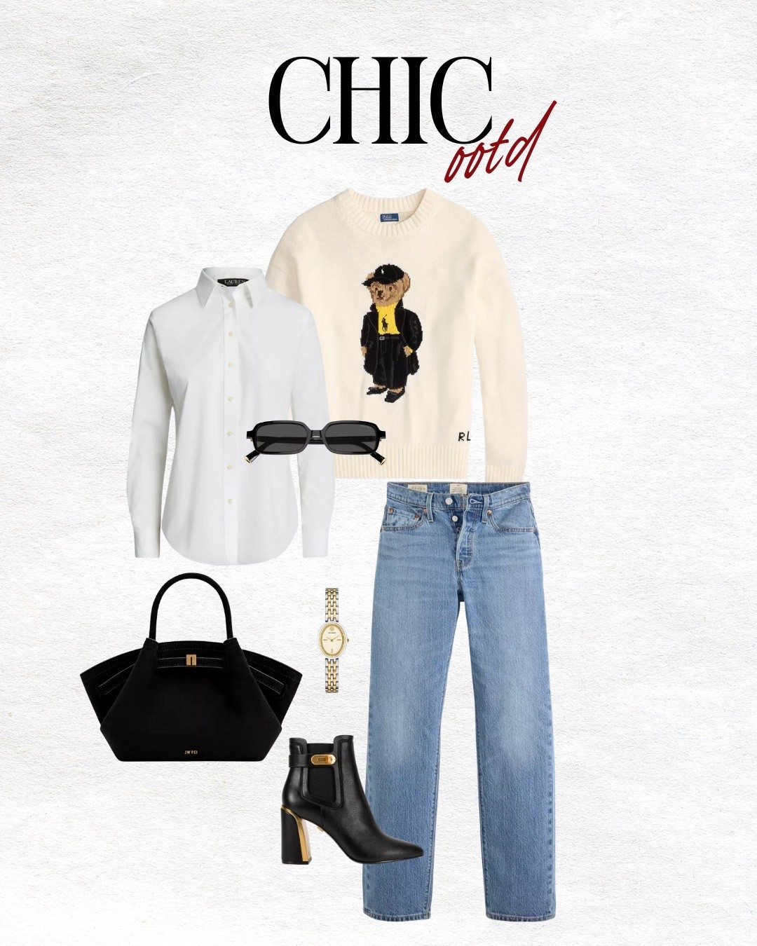 Elevated fall outfit inspo featuring Levi’s straight-leg denim paired with the iconic Ralph Lauren bear sweater
#LTKFallStyle, #LTKDenim, #LTKOutfitInspo, #LTKUnderstatedLuxury, #LevisJeans, #RalphLaurenStyle, #FallOutfitInspo, #ChicNeutralStyle, #ElevatedCasual, #BougieFallFit
