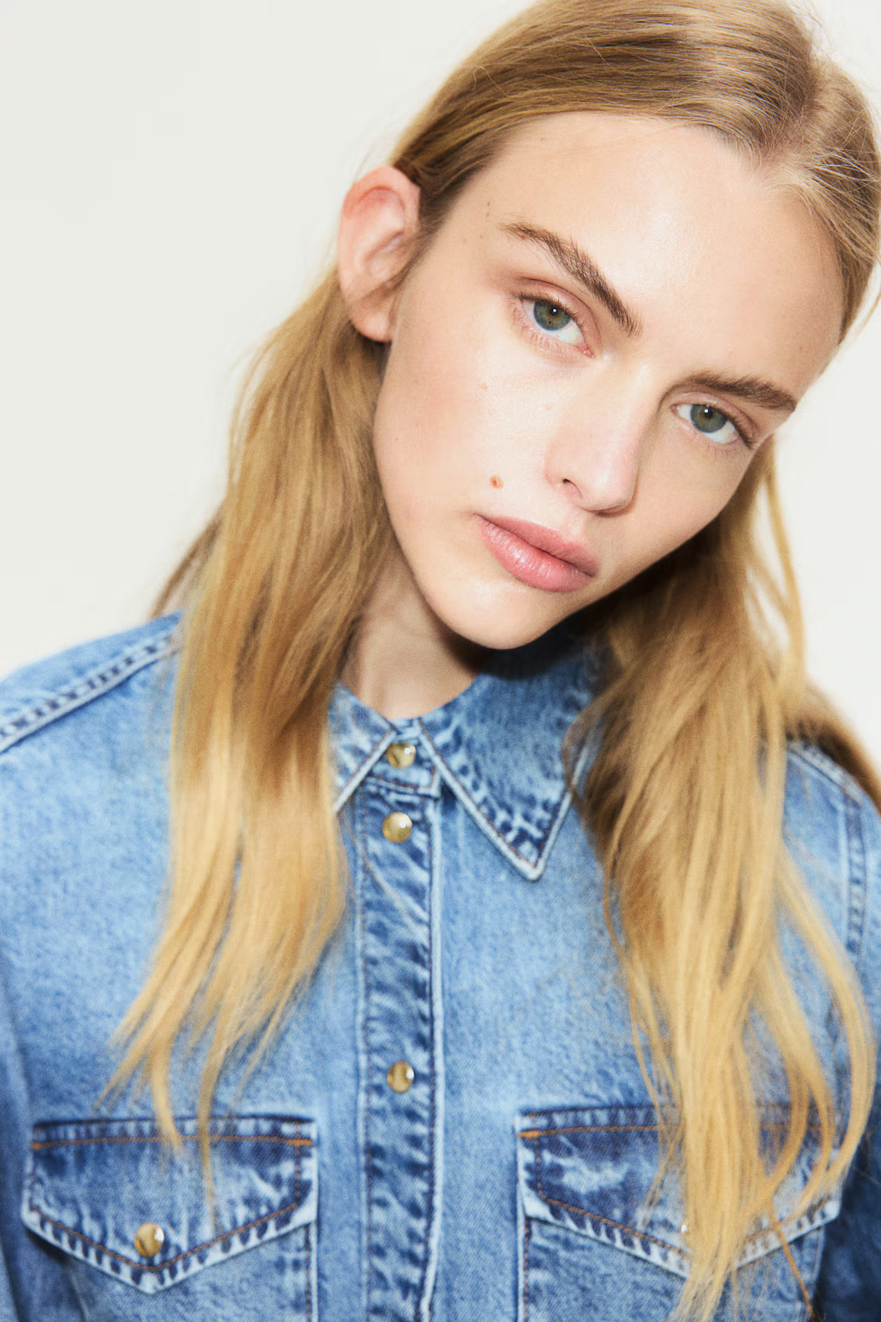 Denim overhemdblouse | H&M (DE, AT, CH, NL, FI)