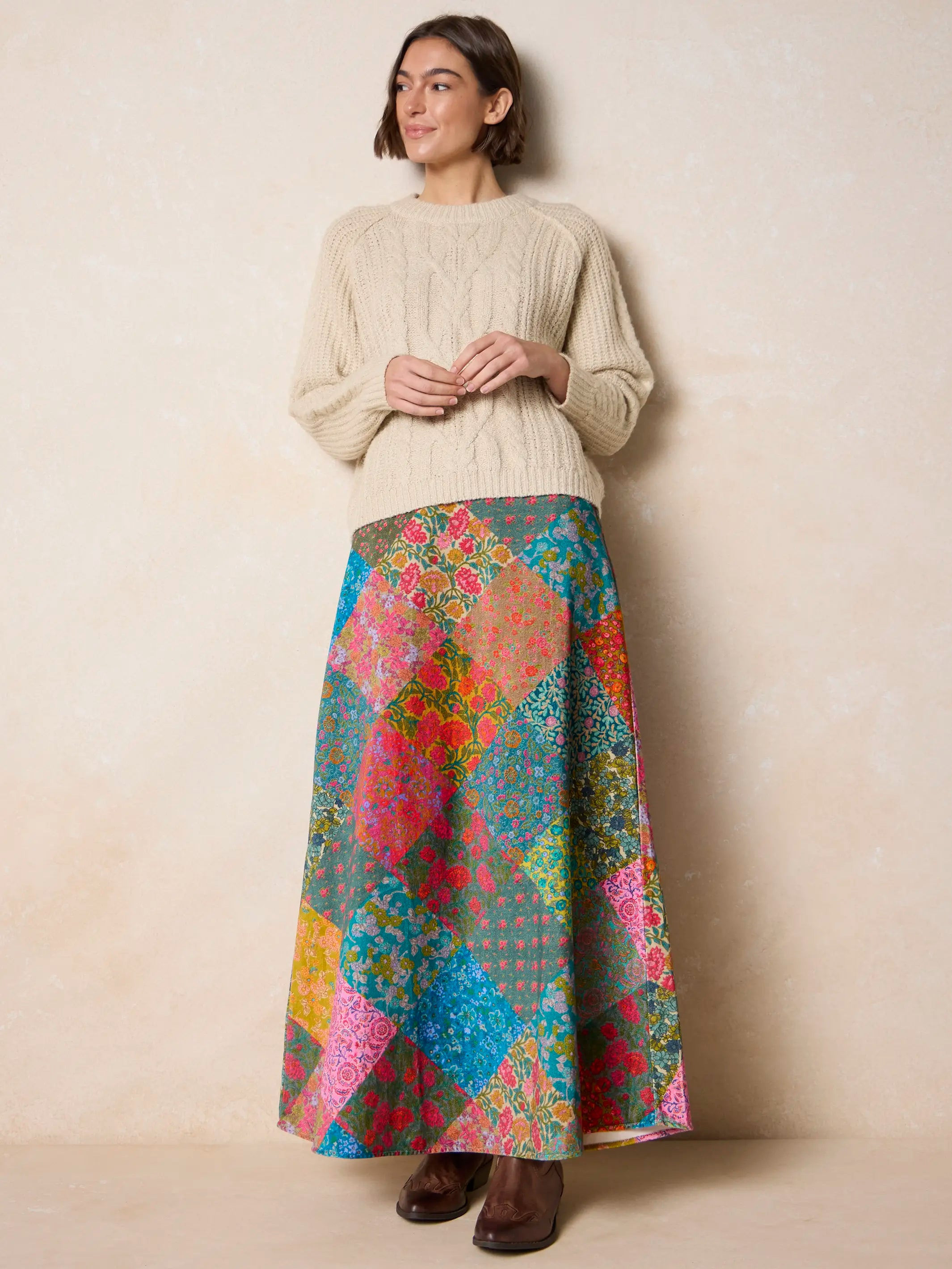 Amour Velvet Maxi Skirt | Natural Life