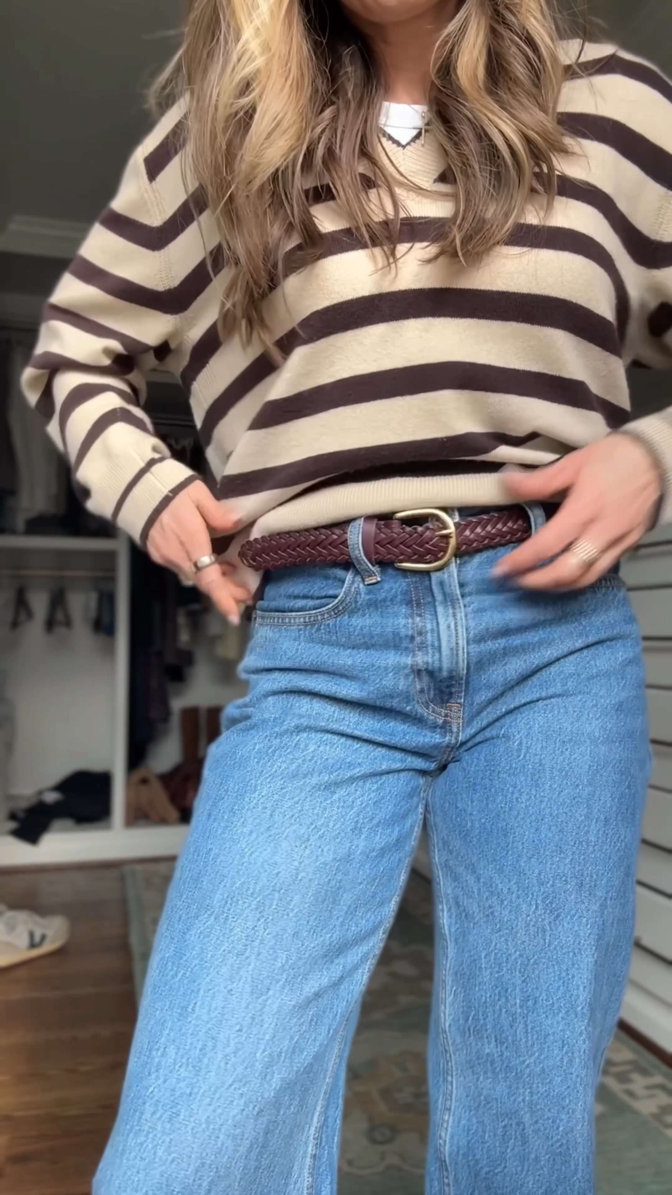 One sweater styled two ways - this v-neck cashmere sweater goes with light AND dark denim, and works with sneakers and loafers, too! 

 #LTKgrwm #LTKOver40