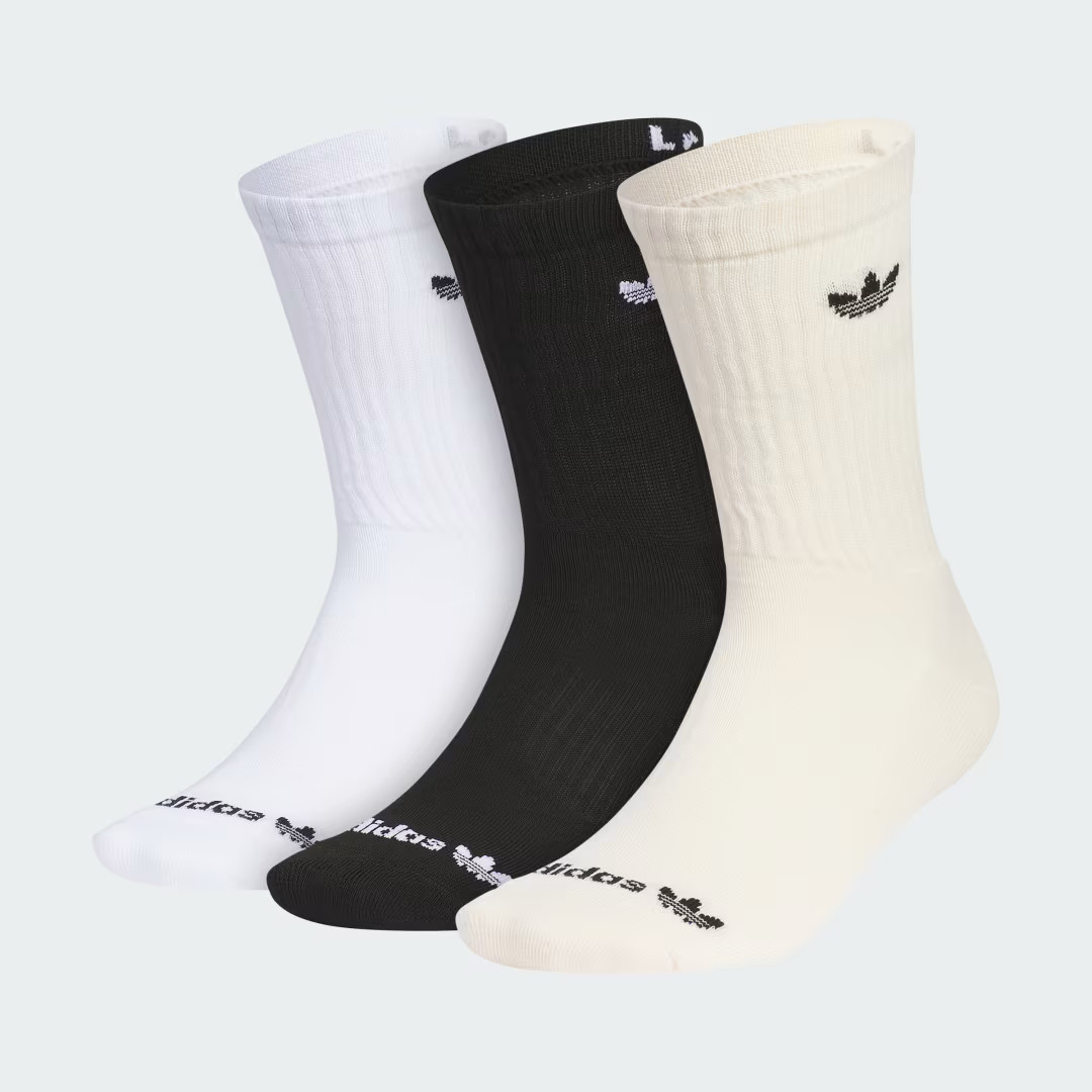 adidas Originals Trefoil 2.0 3-Pack Crew Socks White M | adidas (US)