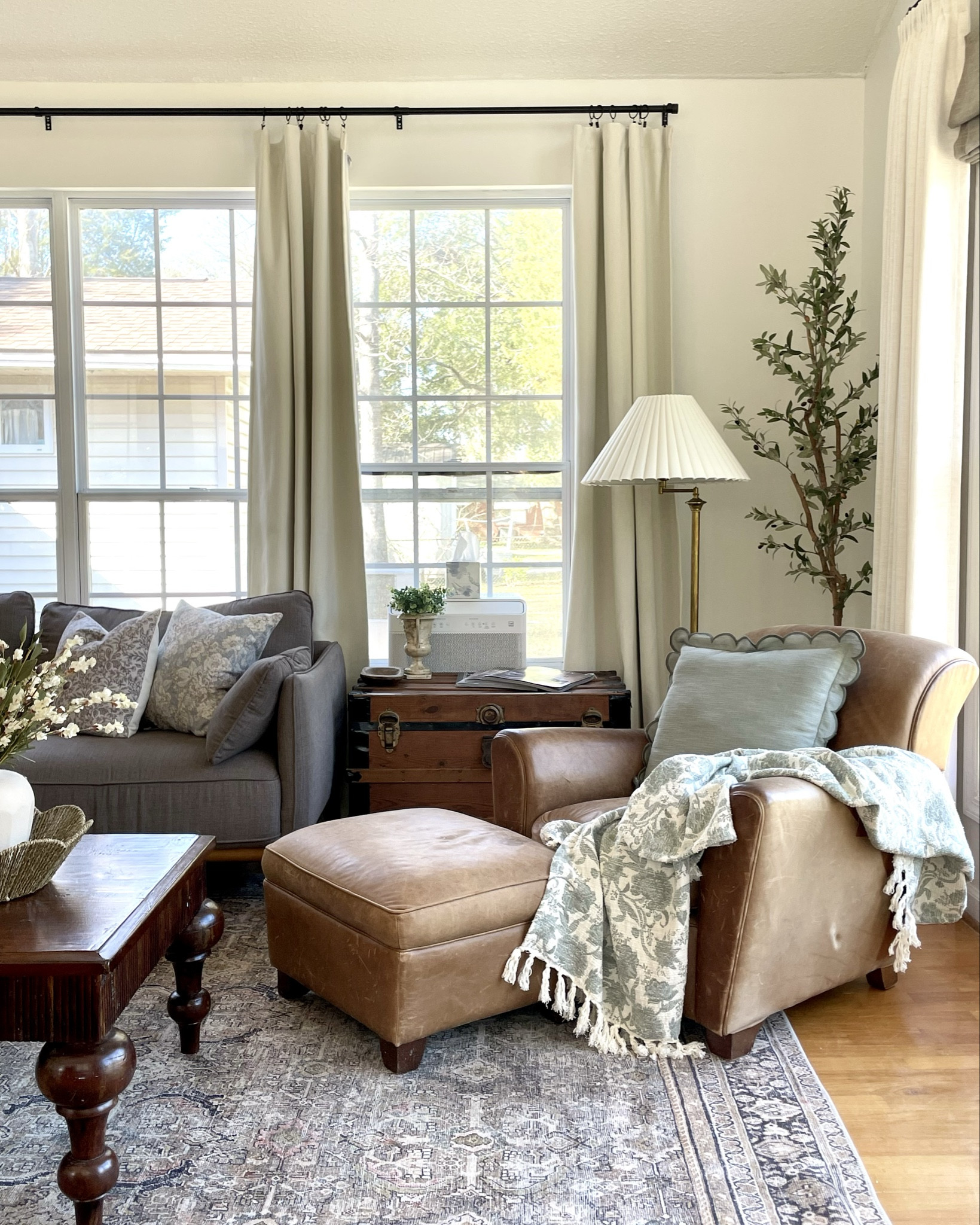 IG: Thekimmycox

Neutral Livingroom details 
Spring home decor, custom curtains, Roman shades, cozy home, interior styling 

#LTKHome #LTKStyleTip #LTKWatchNow