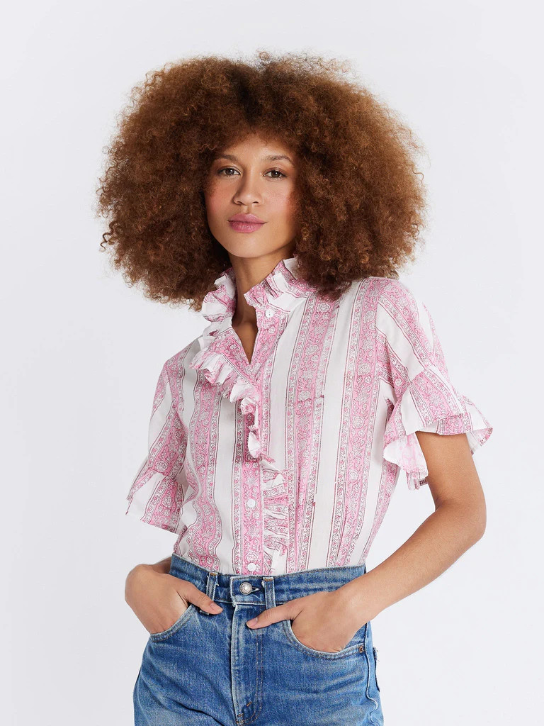 Shop Mille - Vanessa Top in Jaipur Stripe | Mille