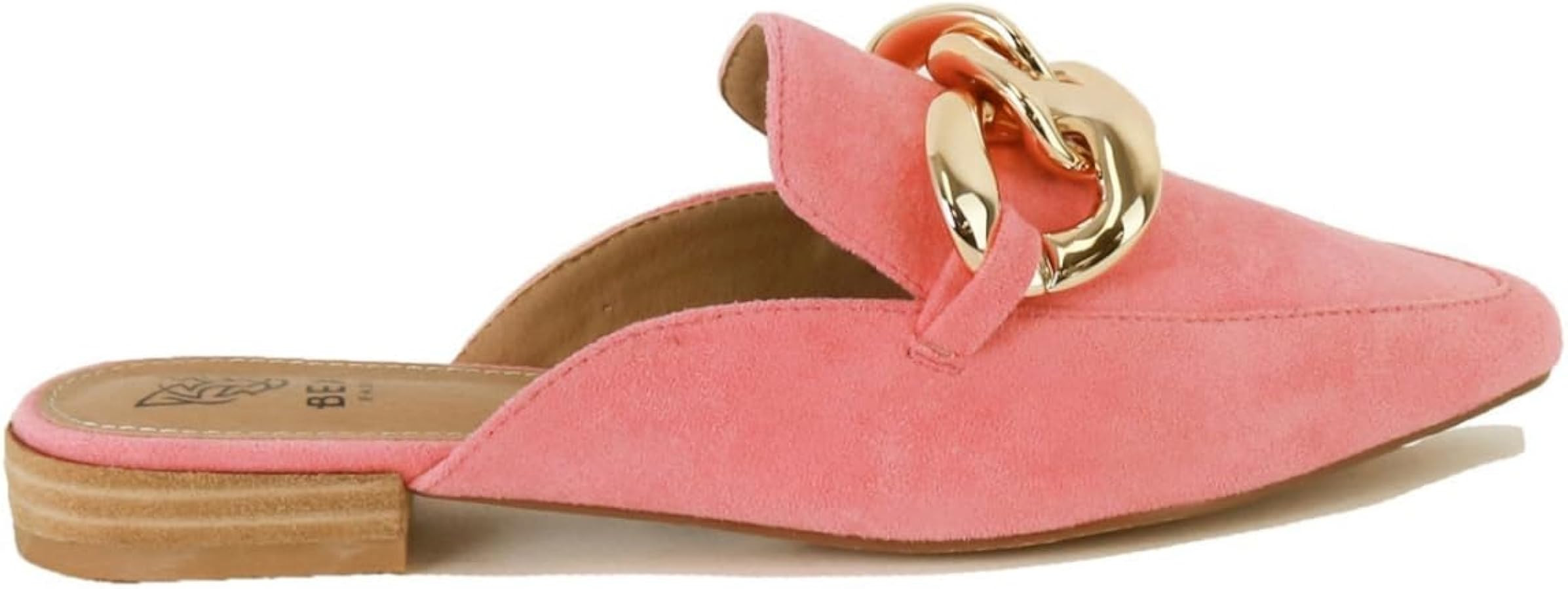 Women's Buckle Mules Flat Mules Pointed Toe Mules Backless Mules Fashion Mules Slip on Slides Loa... | Amazon (US)