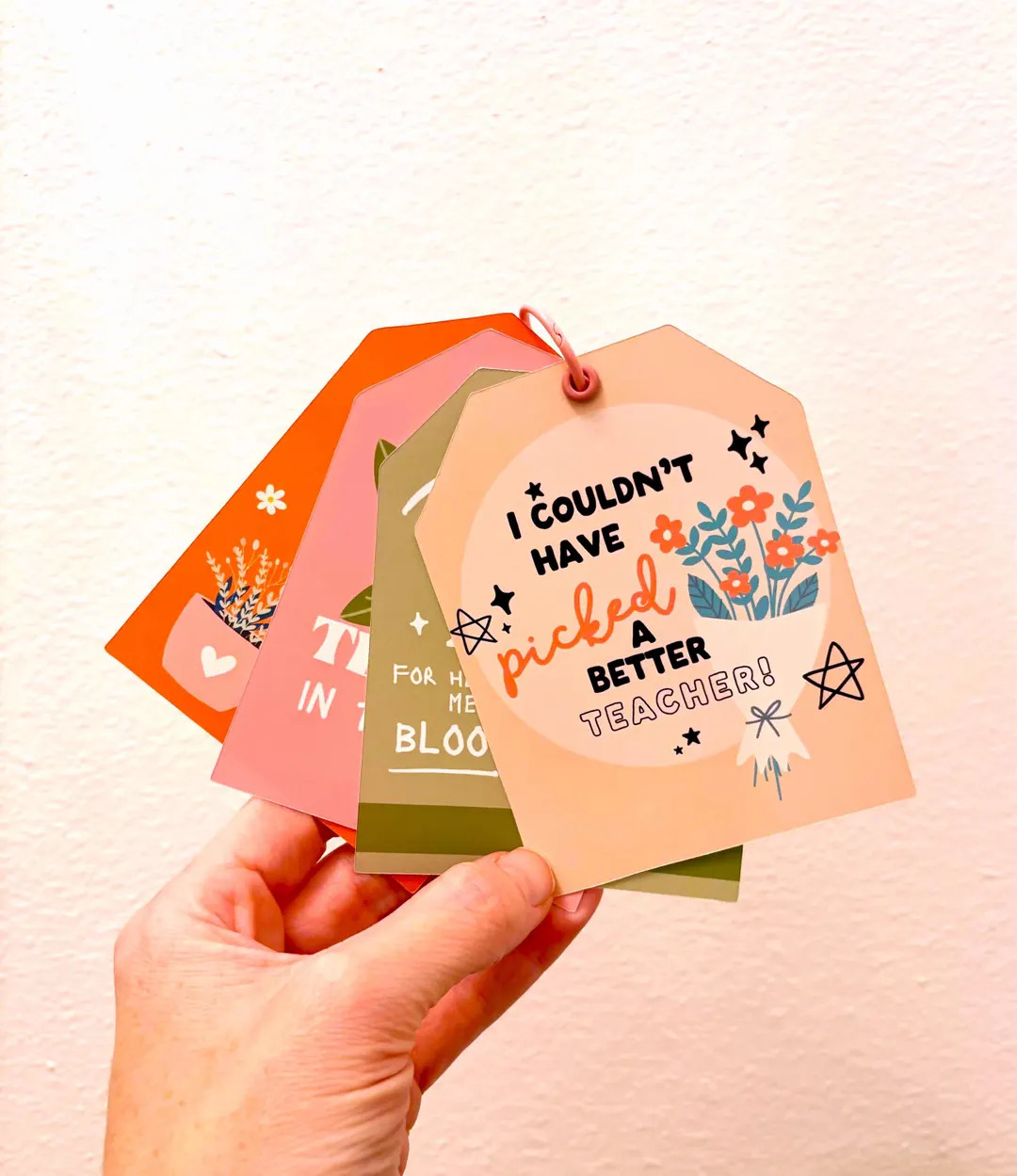 Teacher Appreciation Week Gift Tag, Teacher Thank You Card, Teacher Gift Appreciation Card, Schoo... | Etsy (US)