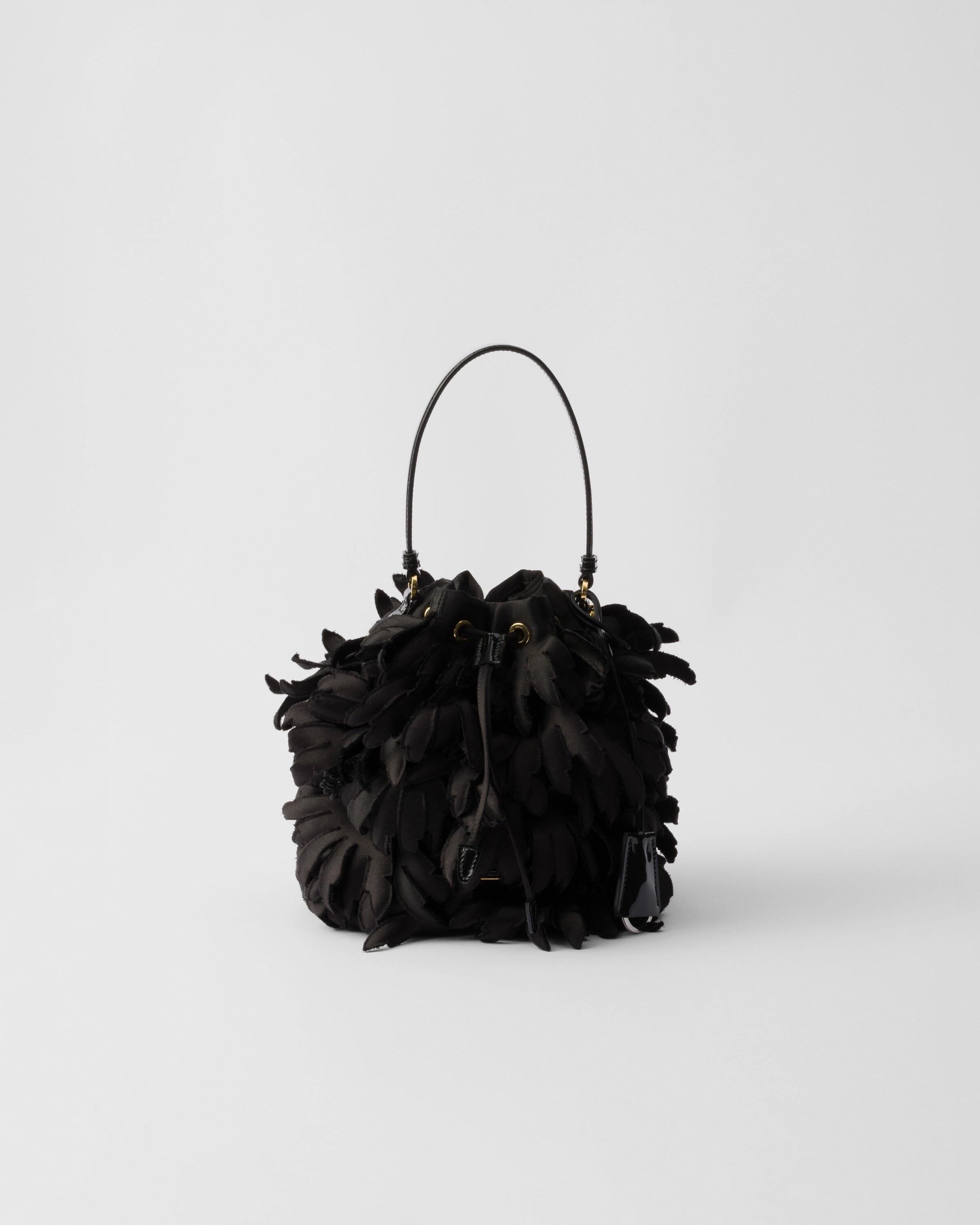 Satin and patent leather mini-bag | Prada US