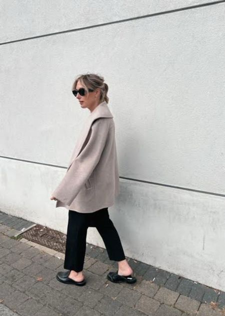 Wearing a 12 in the coat. 

River island, H&m, Marks and spencer, Le specs, Net-a-porter, Dune, transitional style, transitional outfit, autumn outfit, autumn fashion, wool coat, wool jacket, tailored trousers, black mules, mule loafers, autumn dressing, autumn outfit ideas, style inspiration 

#LTKSeasonal #LTKeurope #LTKstyletip