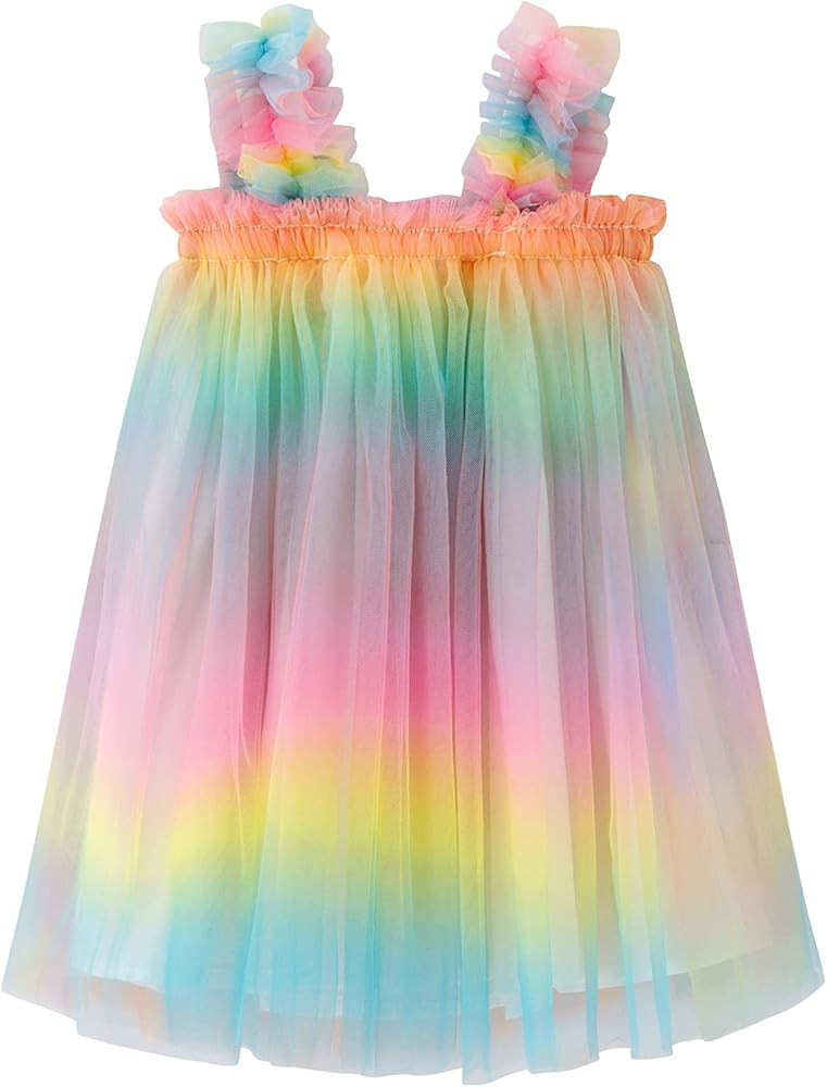 LYXIOF Baby Girls Toddler Tutu Dress Long Sleeve/Sleeveless Princess Infant Tulle Sundress | Amazon (US)