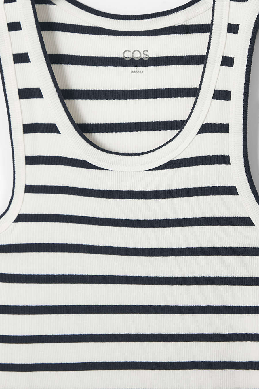 RIBBED TANK TOP - WHITE / NAVY / STRIPED - COS | COS (EU)