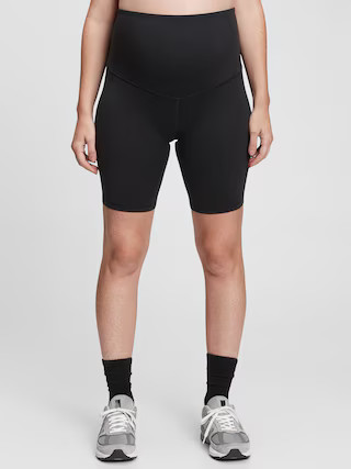 Maternity Recycled Power Full Panel Bike Shorts | Gap (US)