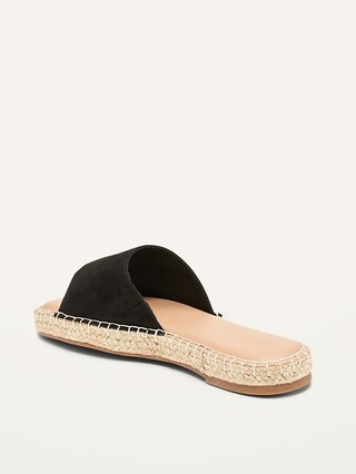 Faux-Suede Espadrille Slide Sandals fro Women | Old Navy (US)