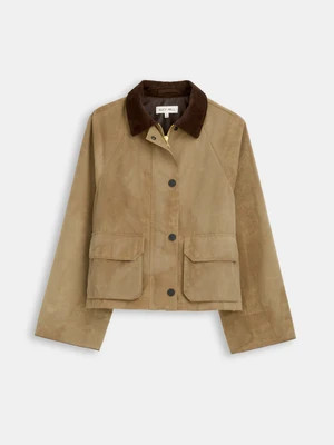 Chiltern Cropped Jacket In Waxed Canvas | Alex Mill