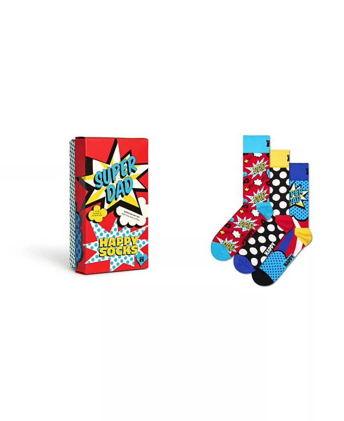 Happy Socks 3-Pack Father's Day Gift Set - Macy's | Macy's