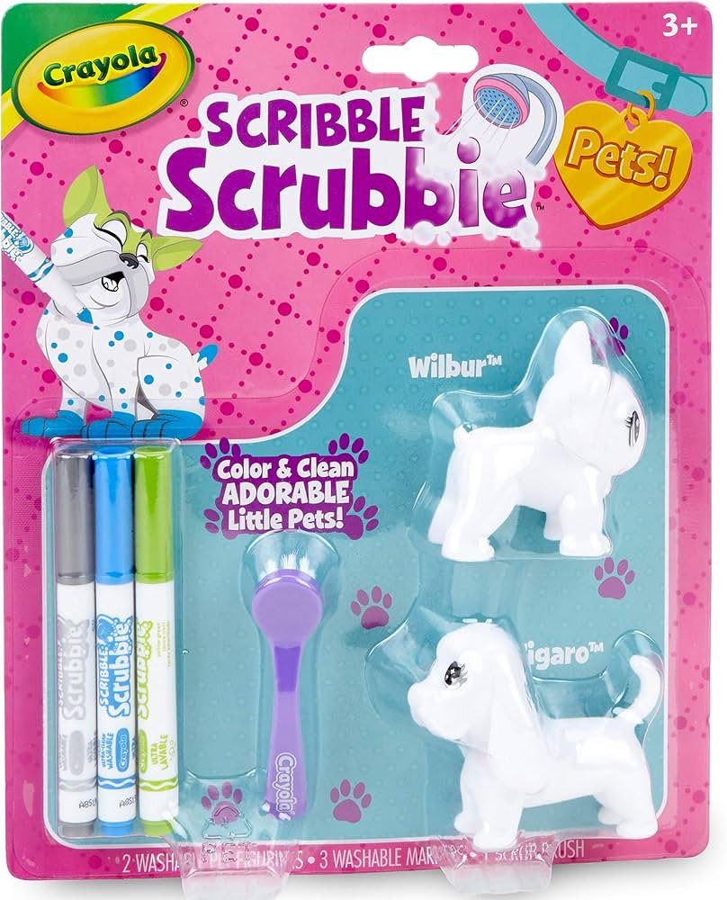 Crayola Scribble Scrubbie Pets, French Bulldog & Basset Hound, Kids Toys, Gift for Girls & Boys, ... | Amazon (US)