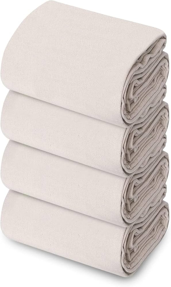 Canvas Drop Cloth for Painting (Size 6 x 9 Feet - Pack of 4) - Pure Cotton Painters Drop Cloth fo... | Amazon (US)