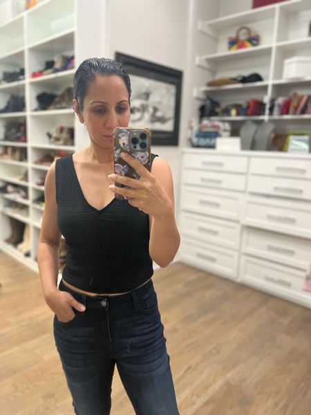 Cropped tank top on sale for right  under $20. Easy to layer or wear by itself! 

#tanktop #layering #sale #ethicalfashion 

#LTKSaleAlert #LTKFindsUnder50 #LTKOver40