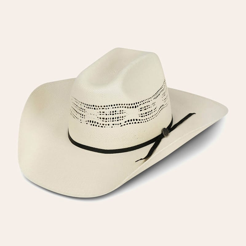 Cavender's Ranch Collection Ivory Bangora Vented Straw Cowboy Hat | Cavender's