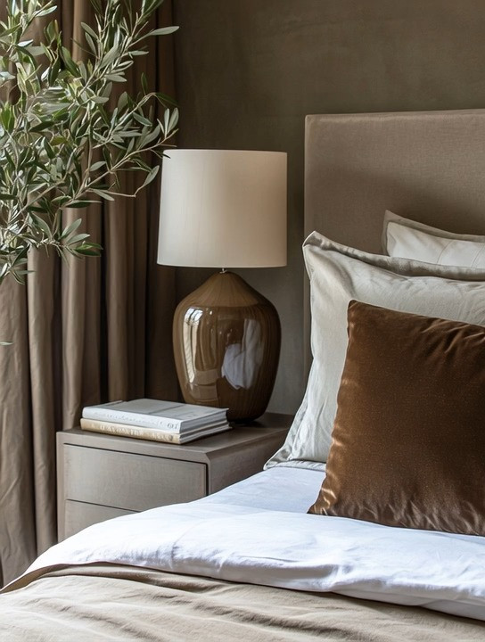 The right bedside lamp does more than provide light — it sets the entire mood of your bedroom.

This elegant taupe-brown ceramic base paired with a soft ivory shade brings warmth, softness, and quiet luxury to your space. It instantly makes your bedside table feel styled, intentional, and complete.

The beauty of this look is in the tones:
• Taupe and warm brown for depth
• Ivory for softness
• Neutrals that work with almost anything

Whether your bedroom is beige and layered, rich and moody, or light and airy, a lamp in these earthy tones blends effortlessly while still making a statement.

You can also explore similar shades:
– Soft gray with ivory
– Sage green with cream
– Warm chocolate with linen white

The key is warmth + texture.

A well-chosen bedside lamp adds:
• Cozy evening ambiance
• Soft, flattering light
• A polished designer finish

Small detail. Big impact. 

 #LTKHome