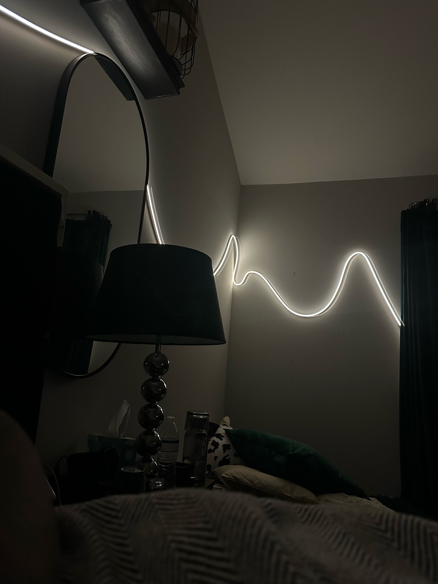 Vibey bedroom led lighting 🖤 

#LTKFind #LTKhome #LTKxPrimeDay