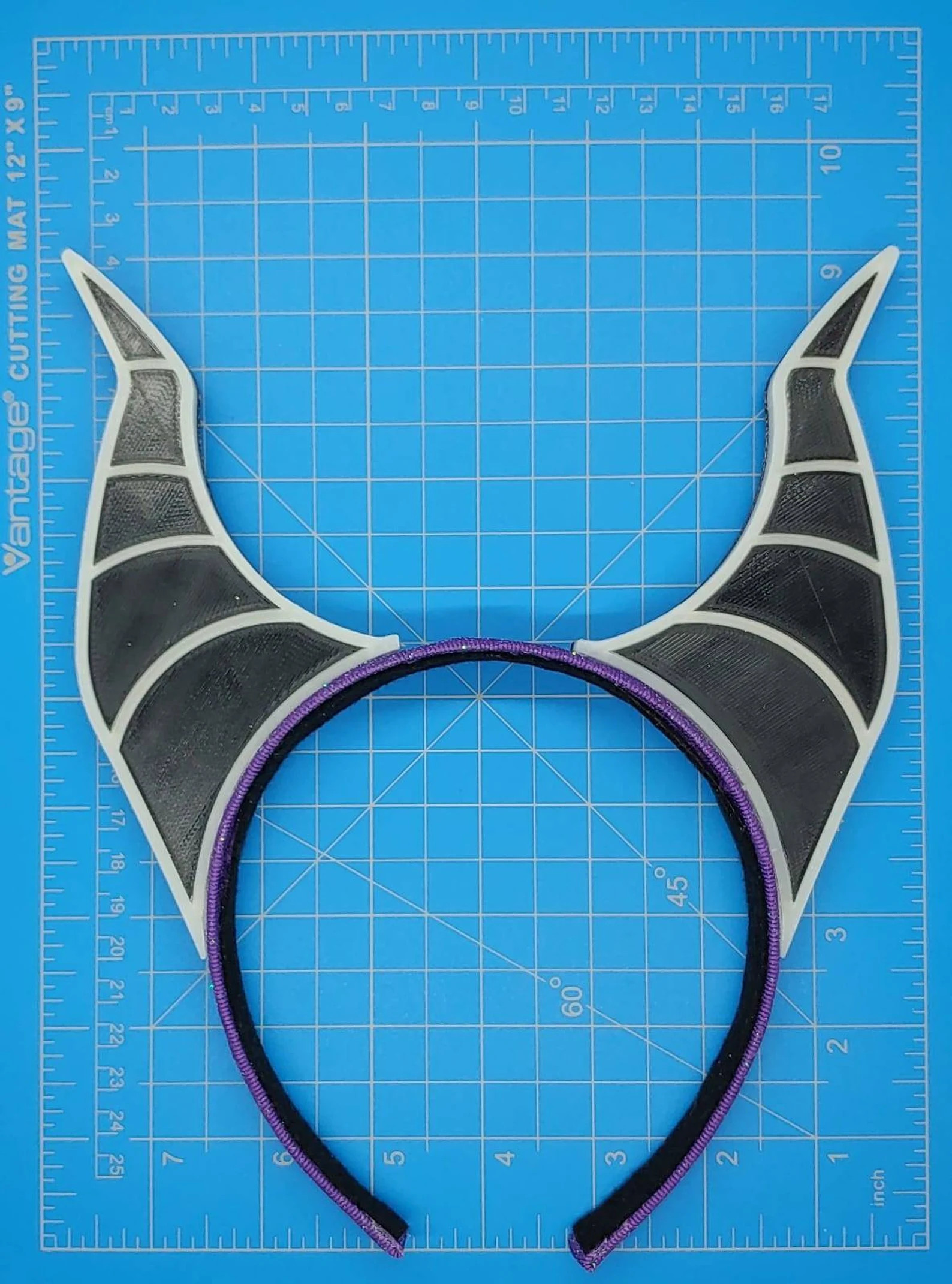 3D Printed Evil Horn Headband - Glow in the Dark, Neon Green or Purple - Etsy | Etsy (Global)