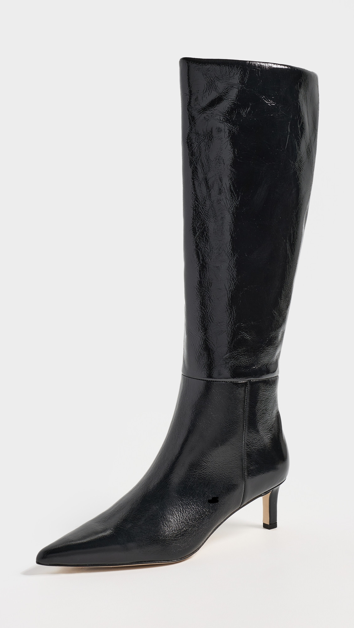 L'AGENCE Baxter II Boots Black Wrinkle Patent 6.5 | Shopbop