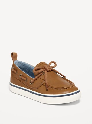 Faux-Leather Boat Shoes for Toddler Boys | Old Navy (US)