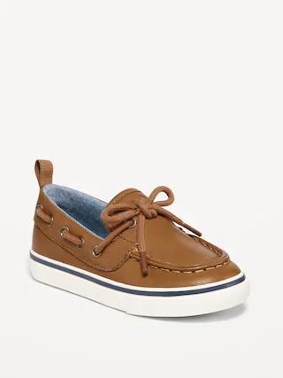 Faux-Leather Boat Shoes for Toddler Boys | Old Navy (US)